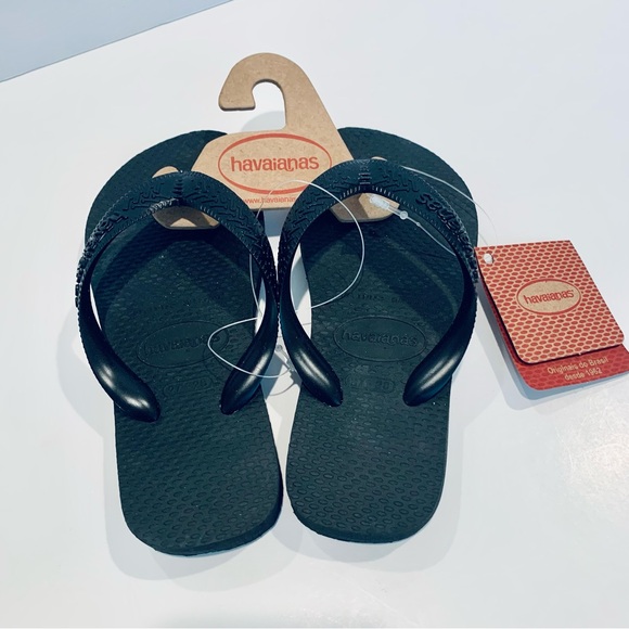 NWT Havianas Flip Flops Black Size 11 - 12 - Picture 2 of 7